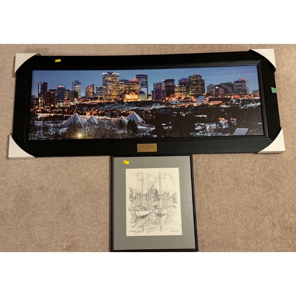 Set of 2 Art Prints - Largest is 41W, 17T; Smaller is 12W, 14T