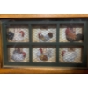 Image 3 : Shadowbox Chicken Decor- Clock 25 T, 11 L, 4 W and Framed Plates 11 Diameter 