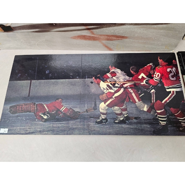 Vintage Ice Hockey Action Photographs