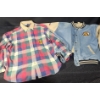 Image 1 : Winnie the Pooh Wear: Checkered Shirt Size XL and Denim Jacket (Fits Large)