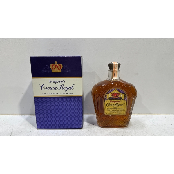 Seagram's Crown Royal Canadian Whiskey 710ml - Sealed 1968