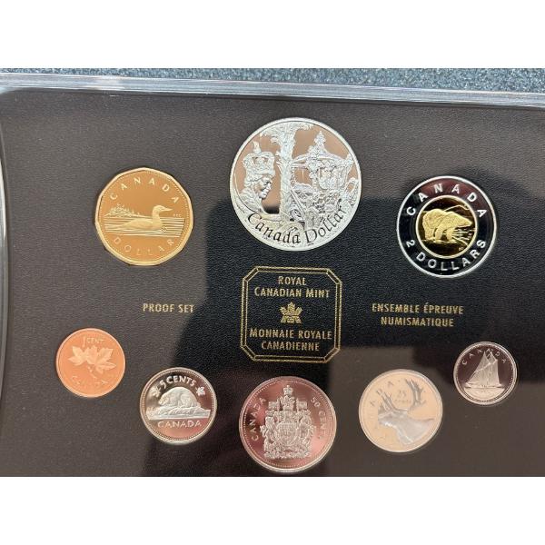 2002 Royal Canadian mint proof set 56.955 g .925 silver