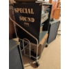 Image 14 : Vintage Realistic Audio System with Amplifier, Speakers, Mixer, Turntable, Mics, and Accessories