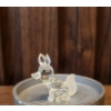 Image 3 : Three Crystal Figurines with Decorative Cylindrical Containers