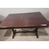 Image 1 : Vintage Wood Dining Table w Built-In Leaves 47 w 32 d 29 h