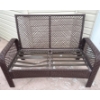 Image 6 : Rattan Outdoor Loveseat w/ Glass Top Cocktail Table 