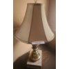 Image 1 : Two Brass Lamps w Beige Lamp Shades 29 h (both)
