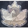 Image 2 : 2016 Maple Leaf Silhouette: Canada Geese $10 Fine Silver Coin 