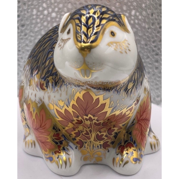 Gorgeous English Royal Crown Derby Bone China Riverbank Beaver, 3688/5000  - 4.5 In Long
