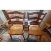 Image 3 : Solid Wood Kitchen Table W/Pull Out Sides for Larger Eating Space w/ 6 Matching chairs 59"x43"x36"ta