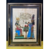 Image 2 : Vintage Hand-Painted Ancient Egyptian Papyrus, Signed