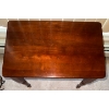 Image 6 : Mahogany End Table w/ Assorted Decor- Desk Clock Faux Landline Phone & More 22x14x21