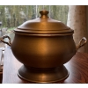 Image 9 : Aluminum Soup Tureen Made in Italy (12W), Vintage Pewter Pitcher (Bent), Vintage Teapot 