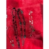 Image 4 : Large Collection of Black/Floral Earrings, Necklaces, and Bracelets