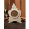 Image 4 : Vintage Lanshire Porcelain Mantel Clock 10"Tall w/ Elegant French Corbels  