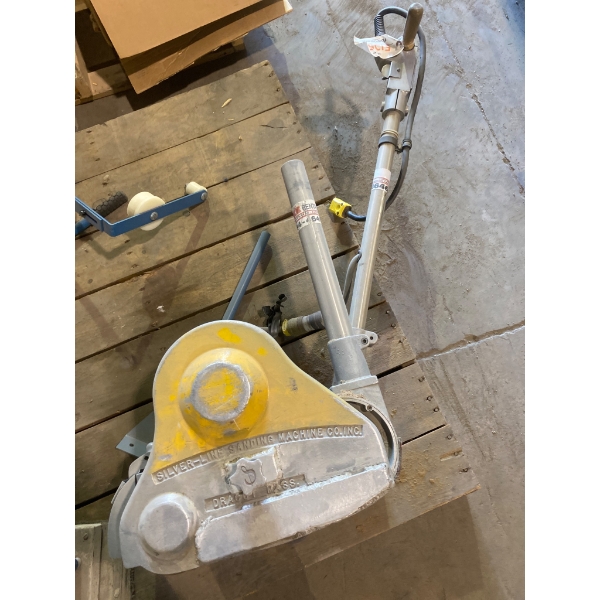 Working Silver-Line Machine Co. Floor Sanding Machine with Baldor Motor