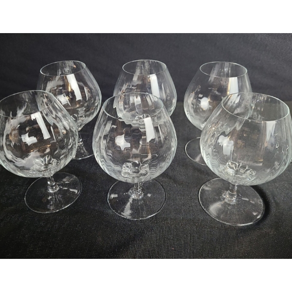 Set of 6 Brandy/ Cognac Sniffers, 110 ml Capacity 