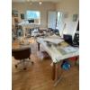 Image 2 : Art Studio Supplies & More Paint Brushes Studio Desk