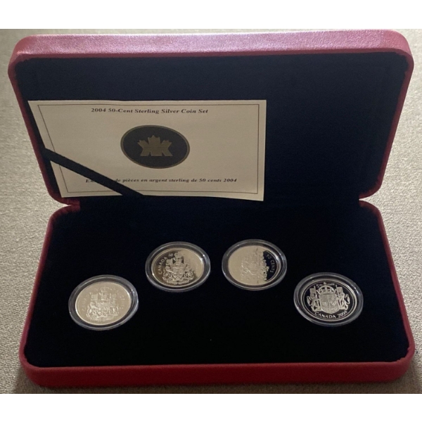 2004 50-Cent Coin Set 92.5% Silver 37.2 Grams