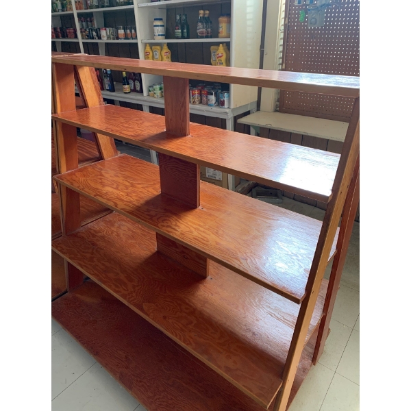 Antique Store Shelving 50”T, 49”L, 33”W