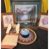 Image 1 : Decor and Art Lot: Fred Buchwitz Print, Framed Western Kids Prints, and Decorative Items