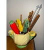 Image 2 : Cute Little Souvenirs from Far & Away  Vintage Vases Cactus Trinket Box & Ethnic Lady Doll 9"tall Pl