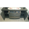 Image 3 : Large Three Drawer Dresser w/ Two Cupboards & Two Lamps  61" x 16" x 30" tall
