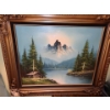 Painting of Mountain Scene Signed b. Eddy 26 X 22
