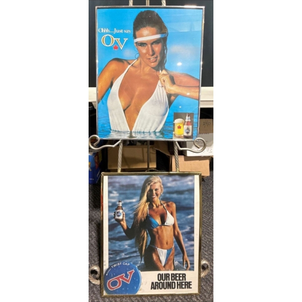 Old Vienna Beer Advertising Posters both 16Wx20H