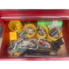 Image 10 : Large Red Double Tool Box Full Of Shop Tools  Wrenches, Screwdrivers, & More
