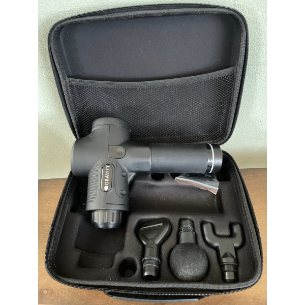 Gravity's Massage Gun w/ Attachments & Case  Full Throttle