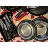 Image 2 : Collection of Kitchen items with Cooler including BBQ utensils,Knives,Frying pans Toaster electric k