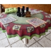 Lovely Wooden Round Table w/ Table Contents - Table is 47W, 26.5T