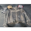 Image 1 : Harley Davidson: Black Leather Jacket Size Large, Baseball Hats and Safety Eyewear