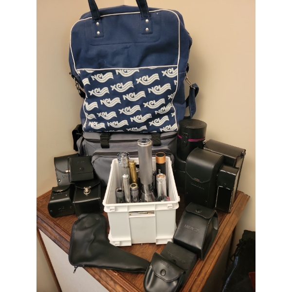 Bags on Bags on Bags - Assorted Camera Bags Totes Velvet Saks & Hard Cases 