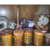 Image 9 : Small Collectibles Including: Coins, Cosmo Alarm Clock 6 T, Ceramic S&P Shakers and More!