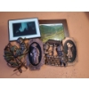 Image 1 : Metal Wall Decor Including 2 Sconces, and 19 X 16 W Wooden Frame with Nature Photo and More!