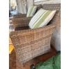 Image 4 : GlucksteinHome Wicker Outdoor Chairs with Cushions