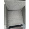 Image 4 : Two Outdoor Patio Chairs  27.5 W, 26 D, 29.5 T w/ Cushions and Side Table 18 W,18 D, 17.5 T