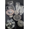 Image 2 : Glass Pitcher 9 T, Geometric Glass 5.5" Base, 2.5 T, Vases- Tallest: 8 T, Small Bowls and More!