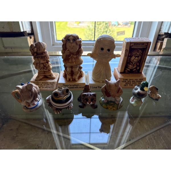 Plastic and Porcelain Collectable Figures