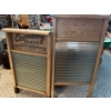 Two vintage glass washboards manufactured by Canadian wooden ware company