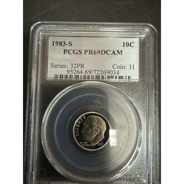 1983 - S PCGS PR69DCAM United States Dime