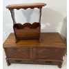 Image 1 : Magazine Stand w/ Gorgeous The Honderich Furniture Co. Limited 'Red Seal' Made in Canada Cedar Chest