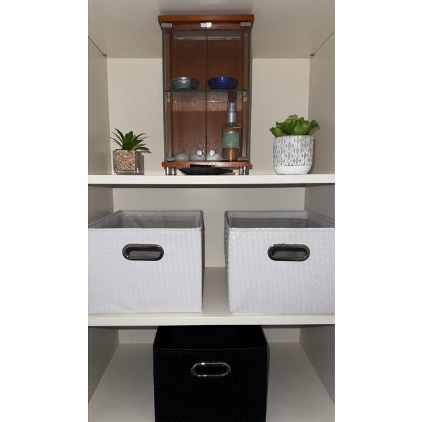 Bathroom Decor w/ Room Spray, Mini Cabinet & Storage Boxes
