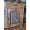 Image 5 : Gorgeous Hand Carved Art Nouveau Antique Wooden Sideboard, Contents NOT Included - 48W, 19D, 76T 