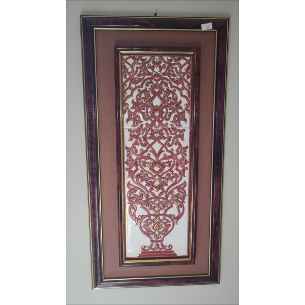 Painted Tiles In Frame 12 X 23 