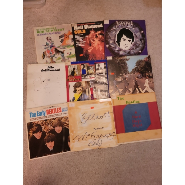 Vinyl Records Collection - The Beatles Neil Diamond & More