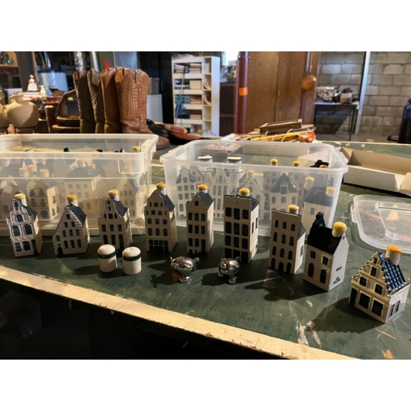  lifetime collection of blue KLM business class gin bottles houses list provided of all the houses t