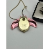 Image 3 : Vintage mina deluxe Swiss 17 jewels Swiss made lady bug case pendant watch, vintage modernist silver